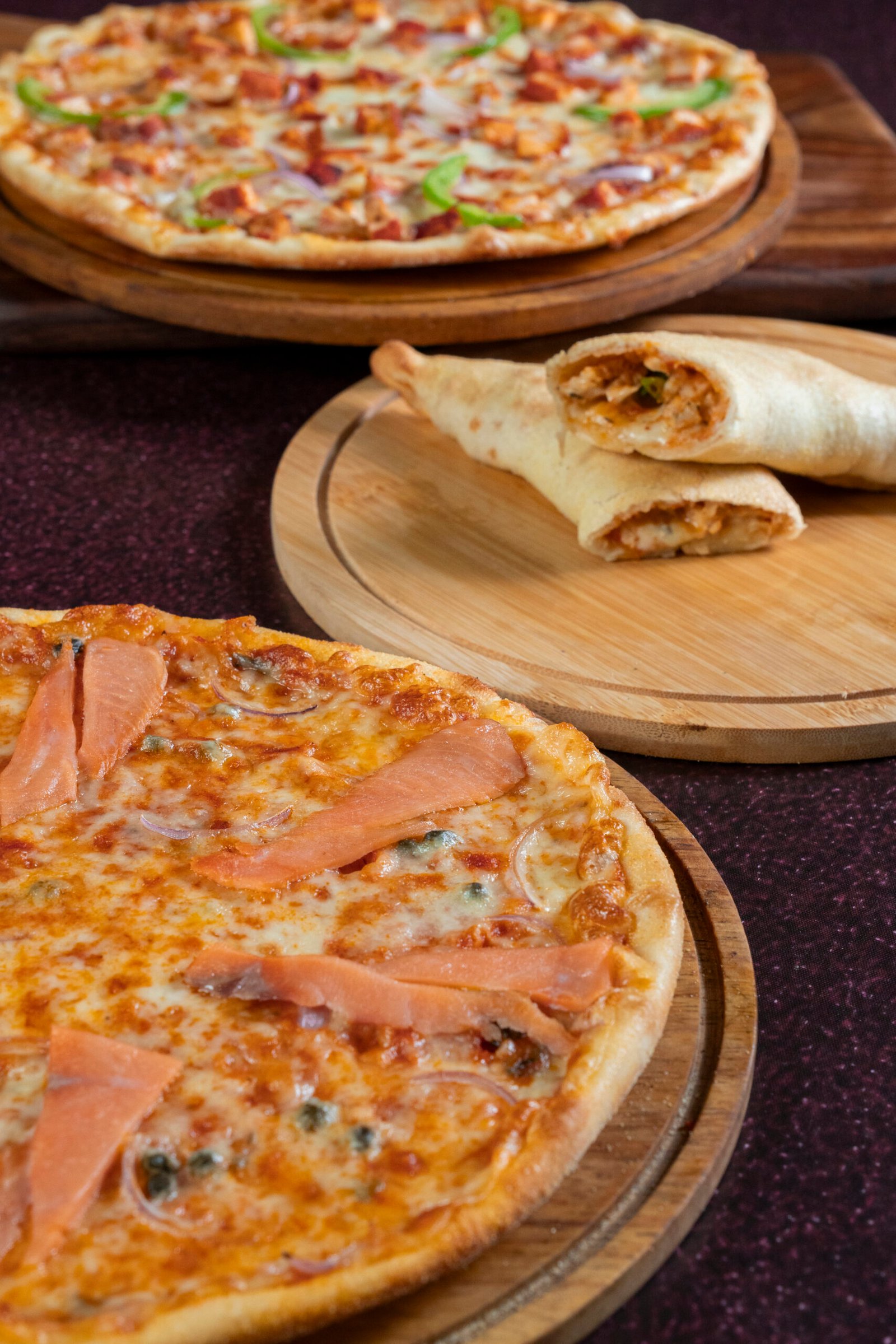 Smoke Salmon Pizza(4)
